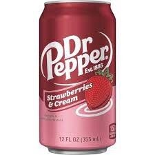 Dr Pepper Strawberries & Cream 355ml can