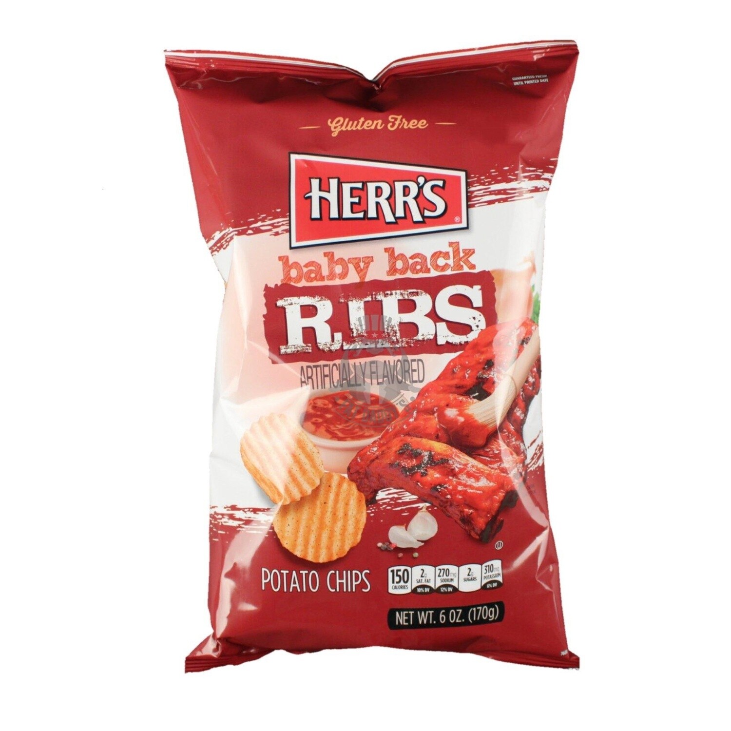 Herr's Baby Back Ribs Chips 170g