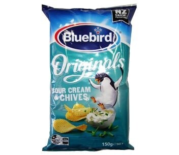 Bluebird Sour Cream &amp; Chives Potato Chips 150g