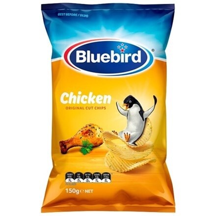 Bluebird Chicken original cut chips 150g