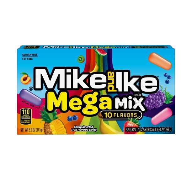 Mike &amp; Ike Mega Mix Movie Box 120g - 141g