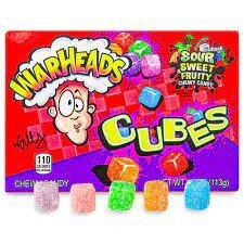 Warheads Sour Chewy Cubes 113g Movie Box