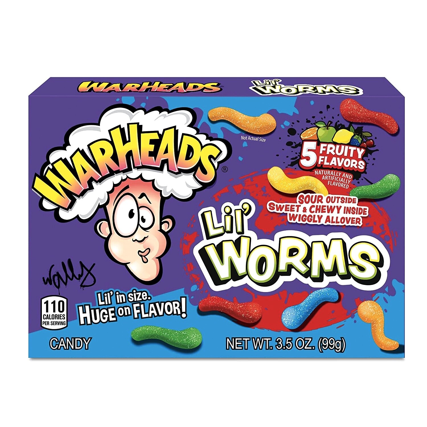 Warheads Lil Worms Movie Box 99g
