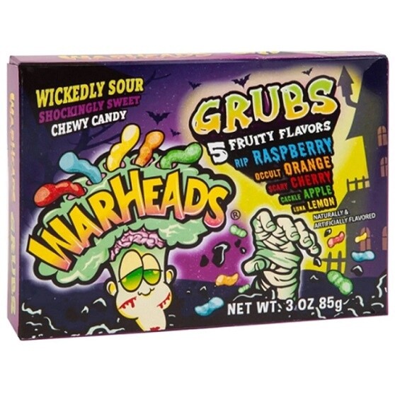 Warheads Sour Grubs Movie Box 99g