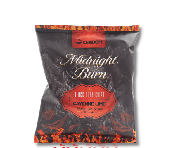 Midnight Burn Cayenne Lime Corn Chips 100g