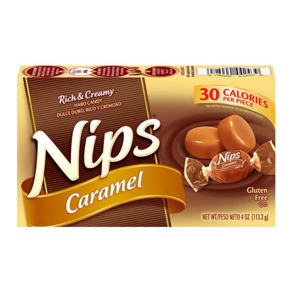 Nips Caramel Hard Candy 113.3g Box
