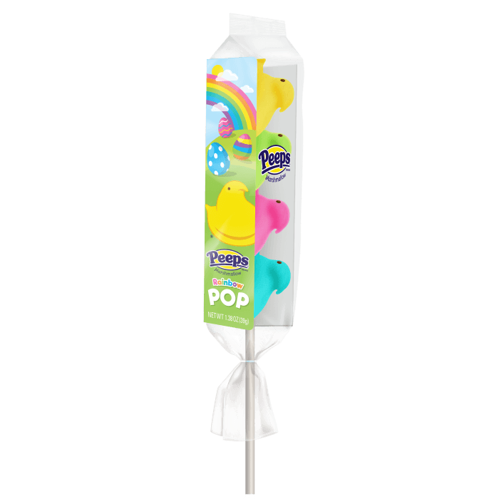 Peeps Chicks Rainbow Pops 39g