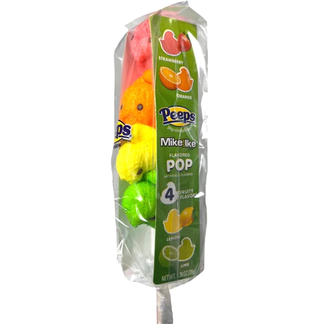 Peeps Chicks Mike &amp; Ike Pops 39g