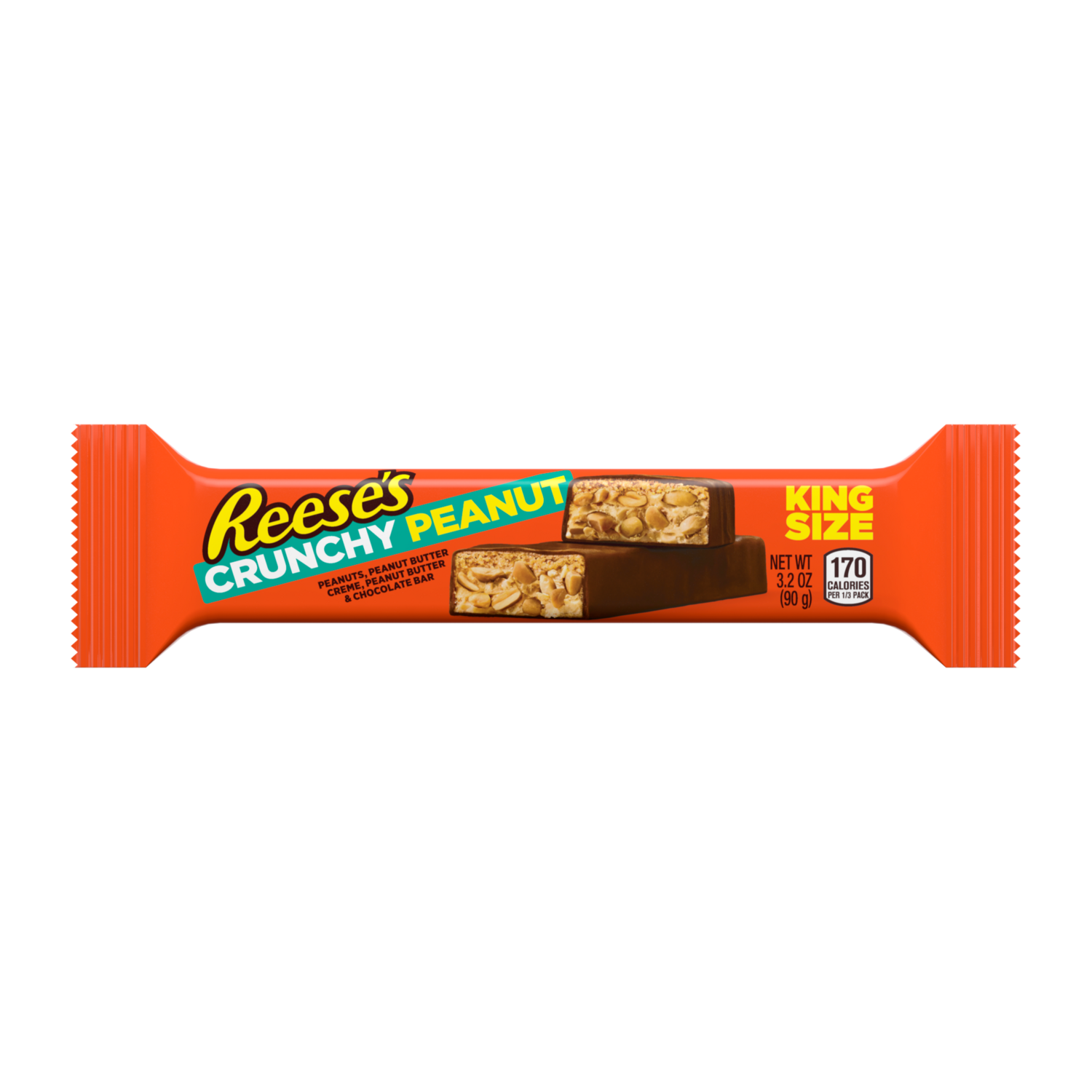 Reese&#39;s Crunchy Peanut Bar King Size 90g