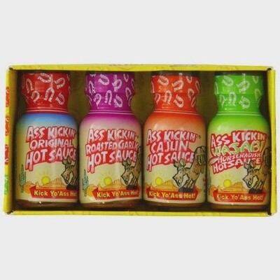 Ass Kickin Hot Sauce Mini Pack (4 x 22g)