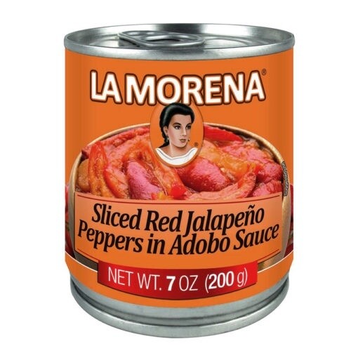 Sliced Red Jalapeno peppers in Adobo Sauce 200g