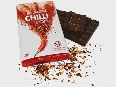 Chilli Bliss Chocolate - Fiery / Medium 100g
