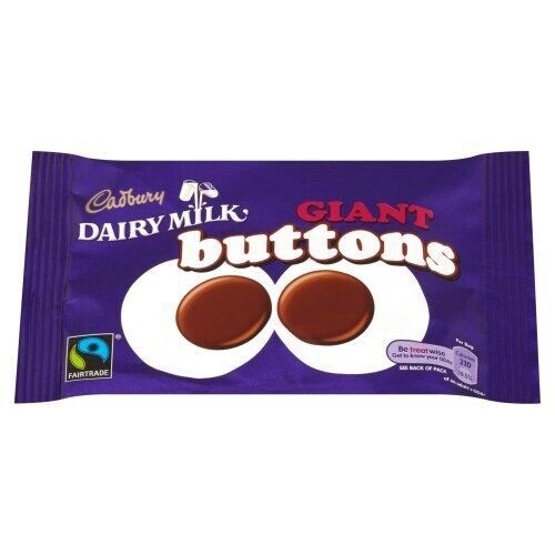 UK Giant Milk Choc Buttons, Size: 40g