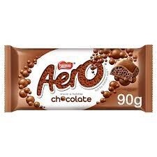 UK Aero Chocolate Bar 90g