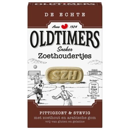 Oldtimers Zoethoundertjes Licorice Root candy (brown box) 235g