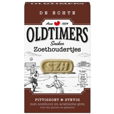 Oldtimers Zoethoundertjes Licorice Root candy (brown box) 235g