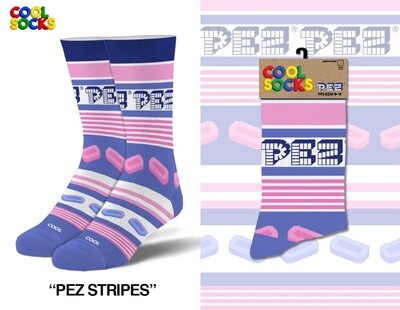 Adults Socks - Pez Stripes (Pink Purple White)