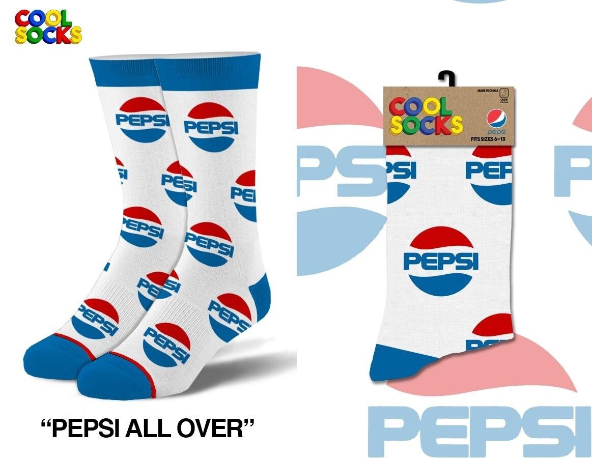 Adults Socks - Pepsi All Over