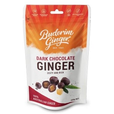 Buderim Ginger Dark Chocolate Ginger 150g