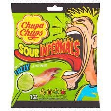 Chupa Chups Sour Infernals 12 pack 114g