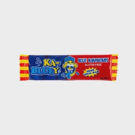 KA-Bluey Blue Raspberry Blast Sour Chew Bar 9g