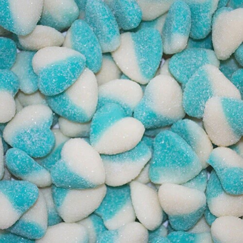 Sour / Fizzy Hearts - Blue &amp; White (Lolliland) (Discontinued)