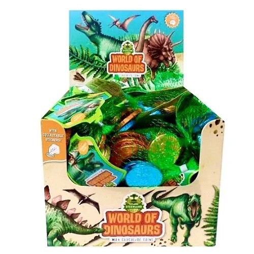 World of Dinosaurs Chocolate Coins 30g