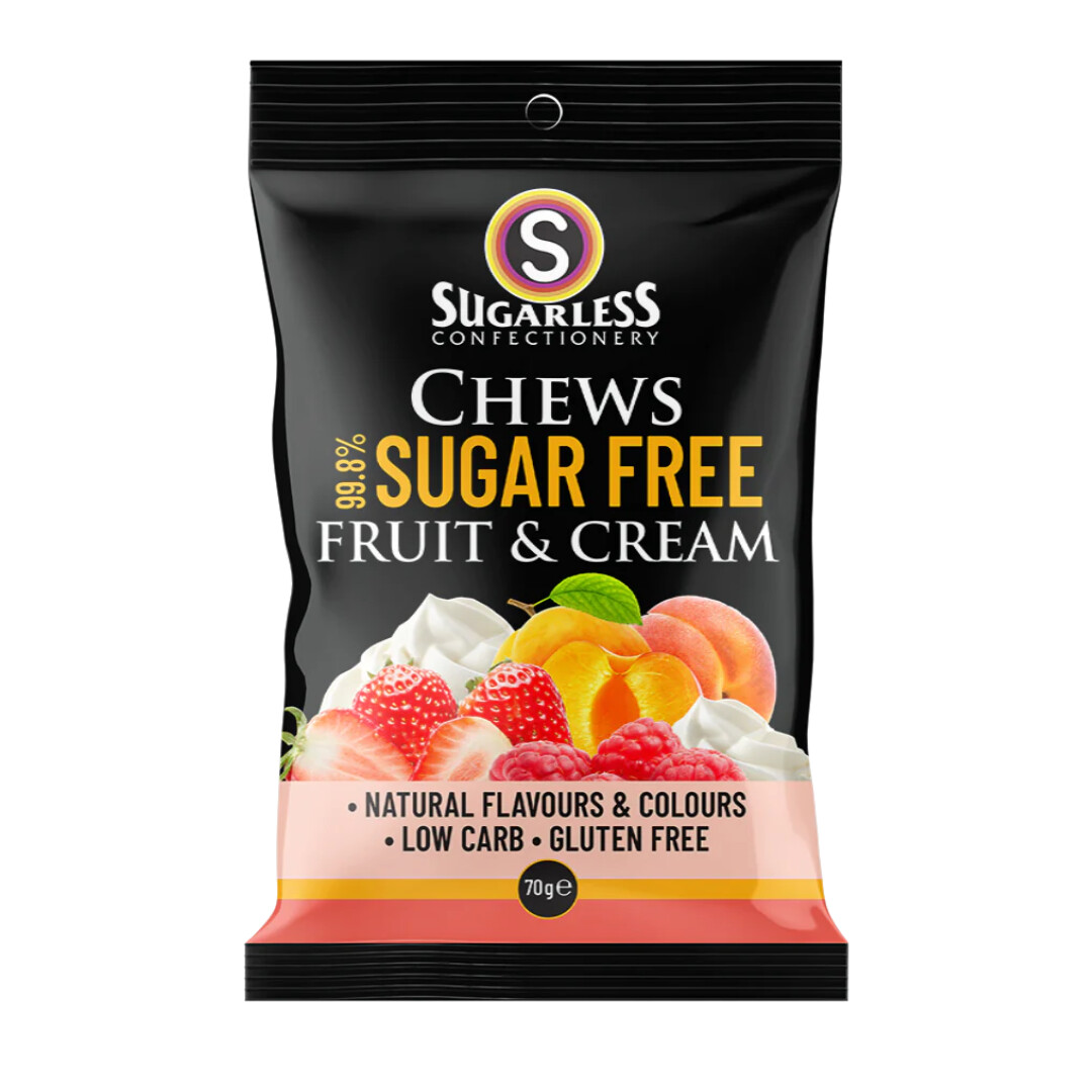 Fruit &amp; Cream Chews 70g