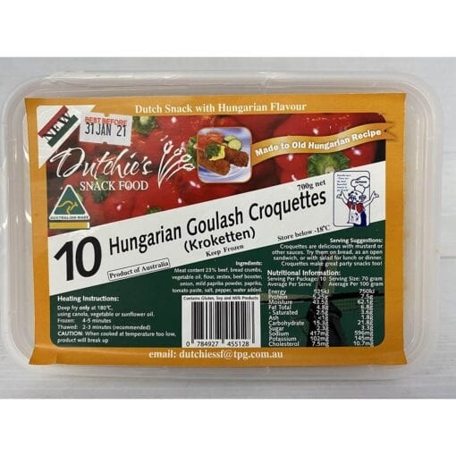 REDUCED BB JUL 25 - Hungarian Beef Goulash Croquettes (DNO), Size: 700g (10pc)