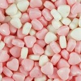 Coated Pink &amp; White Candy Heart (DNO)