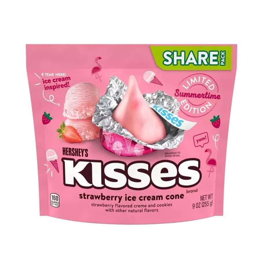 Hershey&#39;s Kisses - Strawberry Ice Cream 255g