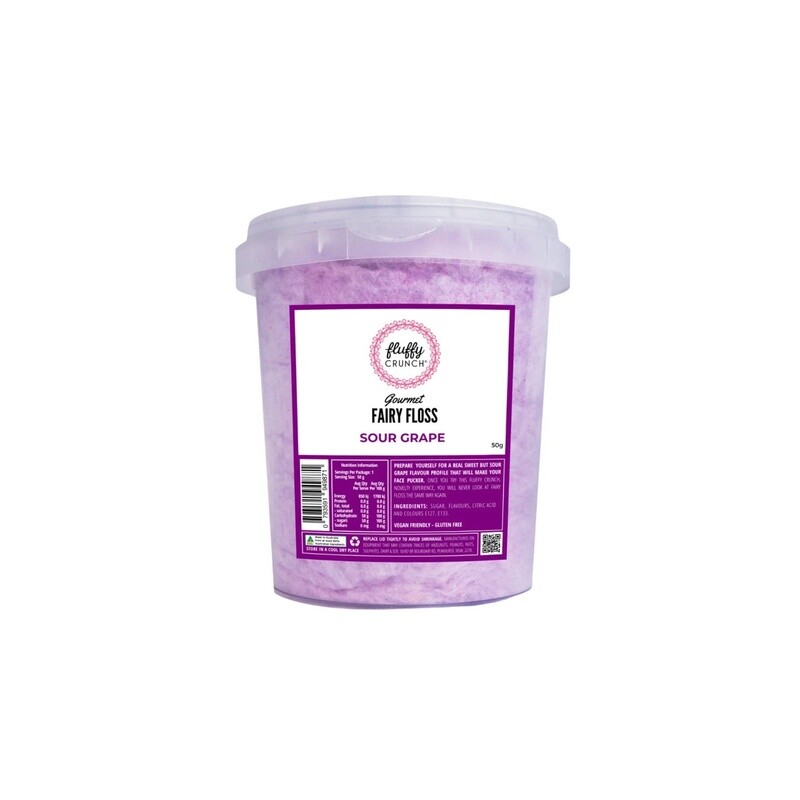 Gourmet Fairy Floss 50g - Sour Grape