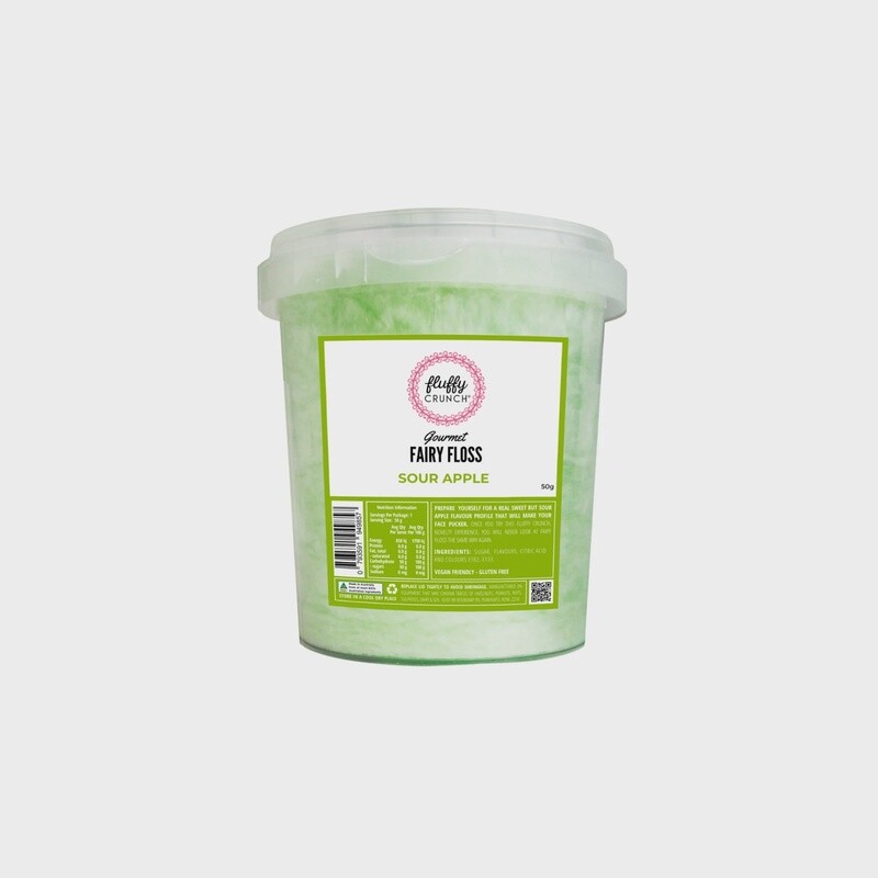 Gourmet Fairy Floss 50g - Sour Apple