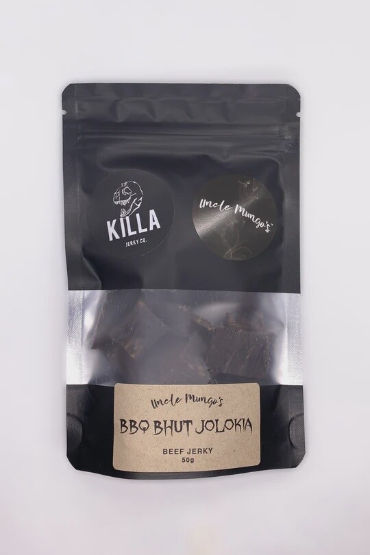 Uncle Mungo&#39;s BBQ Bhut Jolokia Jerky 50g