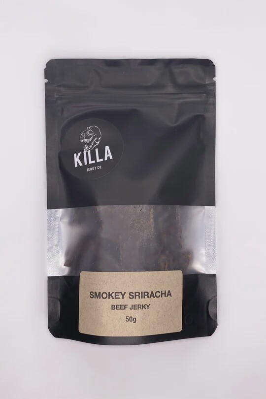 Smokey Sriracha Beef Jerky 50g