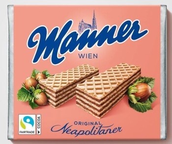 Manner Hazelnut Neopolitan Wafer  75g