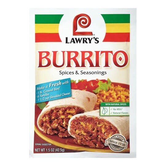 Lawry's Burrito Seasoning Mix 42g (DNO)