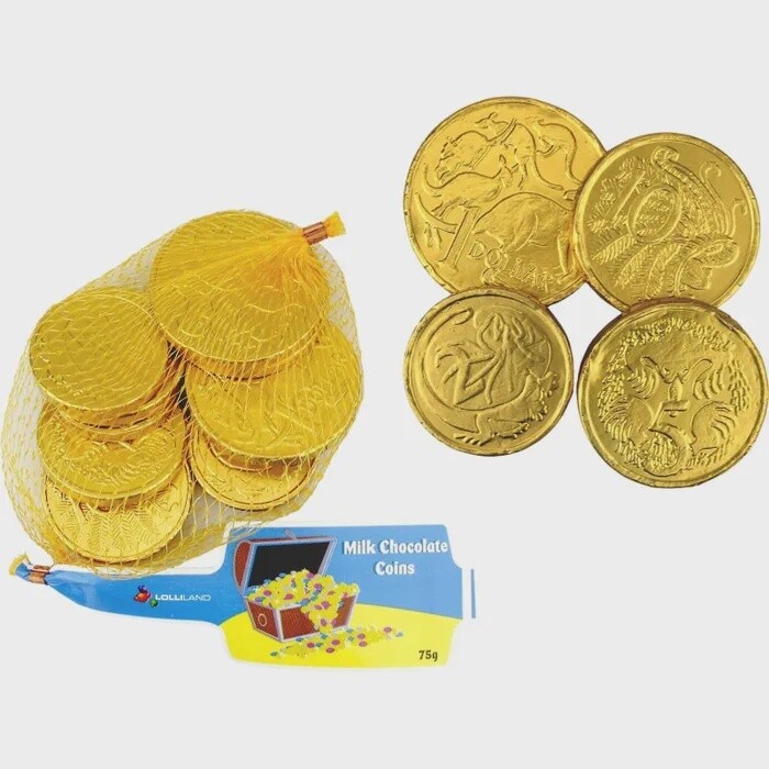 Milk Chocolate Coins 75g (DNO)