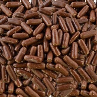 Chocolate Coated Licorice Bullets - Milk Choc