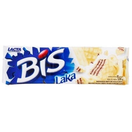 REDUCED BB - Bis White Chocolate Wafer Biscuits 126g