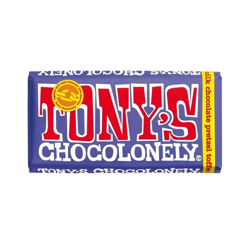 REDCUED BB - Tony's Chocolonely 180g - Dark Milk Pretzel Toffee