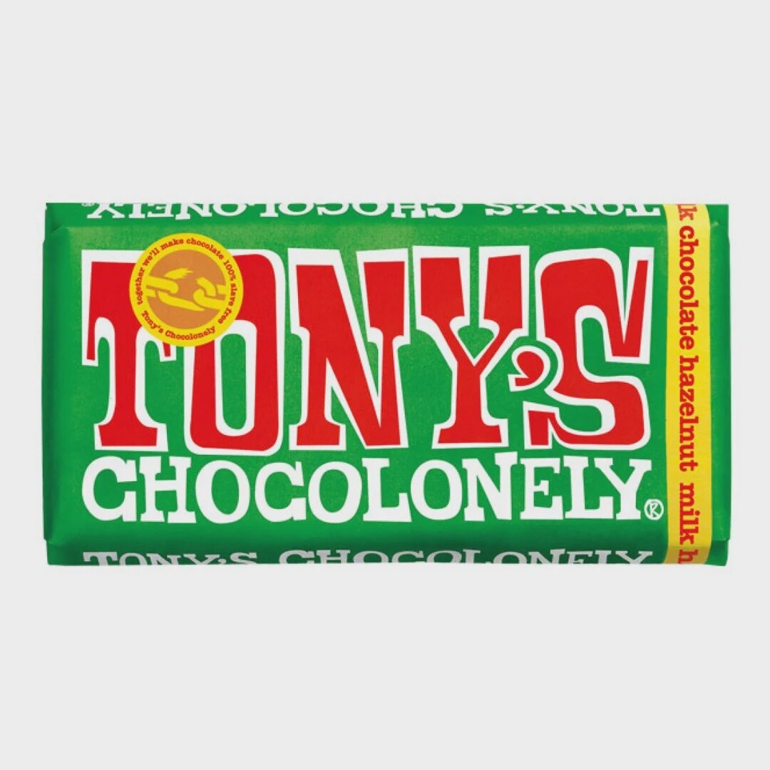 Tony&#39;s Chocolonely 180g - Milk Hazelnut