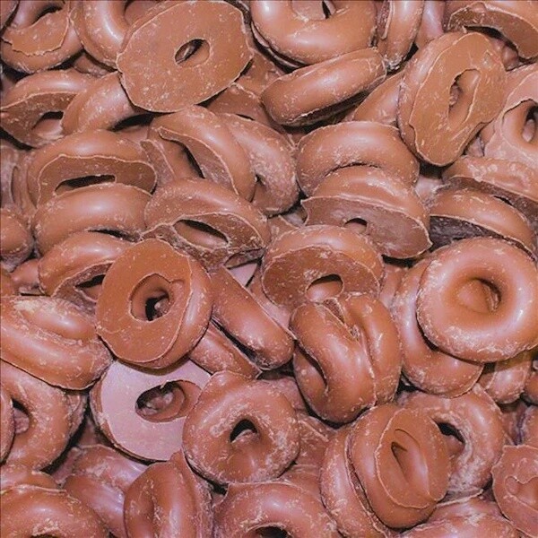 Aniseed Rings - Milk Chocolate Coated