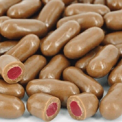Chocolate Coated Raspberry Bullets - Milk Choc (Fyna)