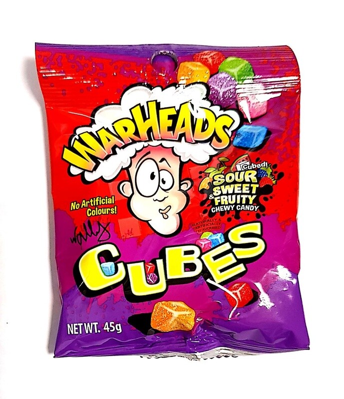 Warheads Sour &amp; Sweet Cubes Bag, Size: 45g