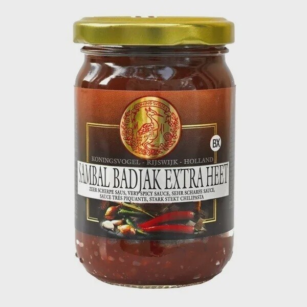 Koningsvogel Sambal Badjak Extra Hot 375g