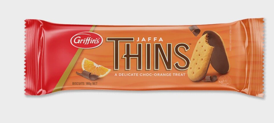 Jaffa Thins 180g