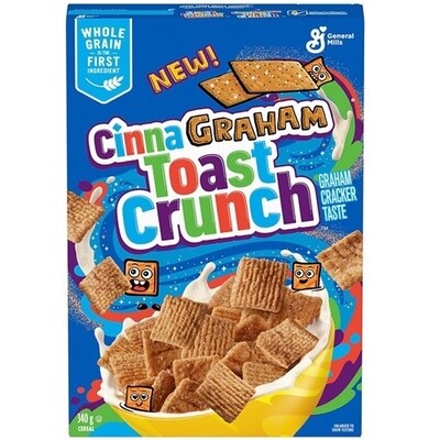 CinnaGraham Toast Crunch Cereal 340g