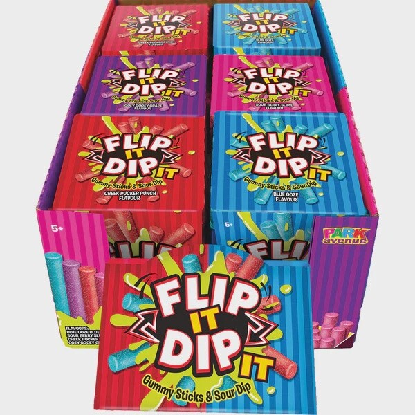 Flip It Dip It Gummy Sticks