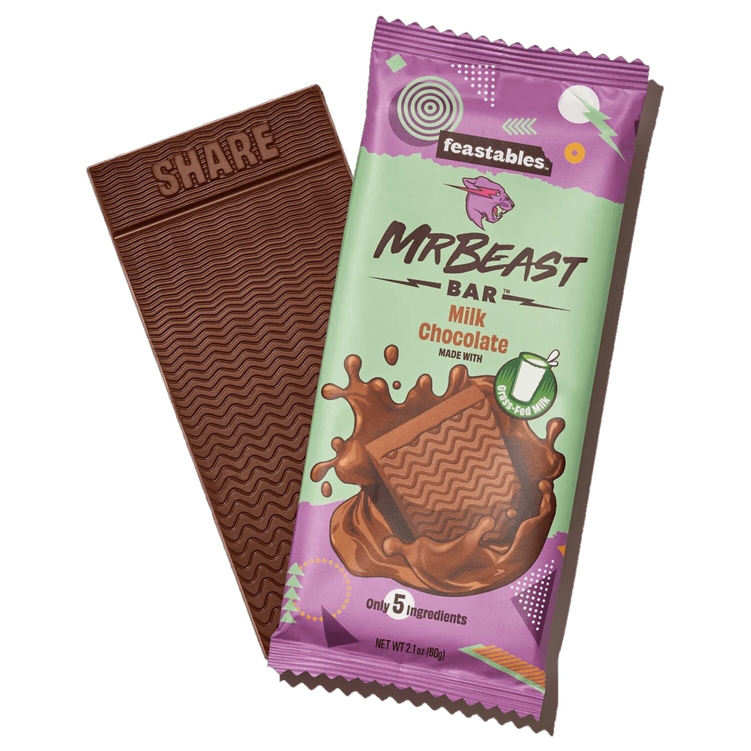Mr Beast Bar 60g - Milk Chocolate